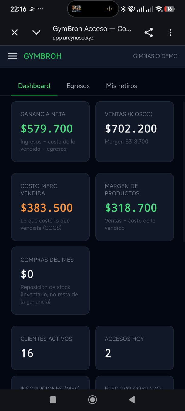 GymBroh en el celular 3